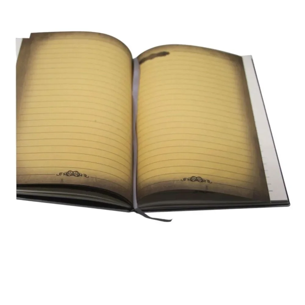 Antique Style Skull Embossed Lined 200 Page Faux Leather Journal 5.8